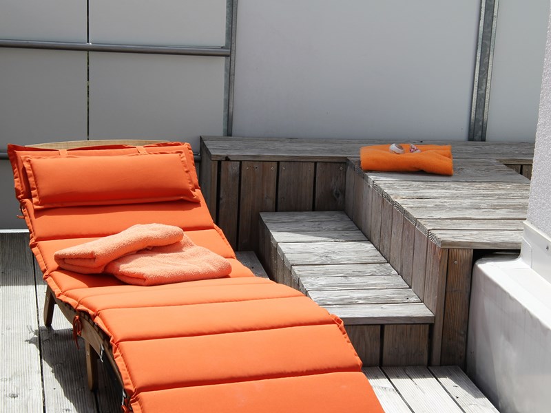 Ruheliege im Saunabereich